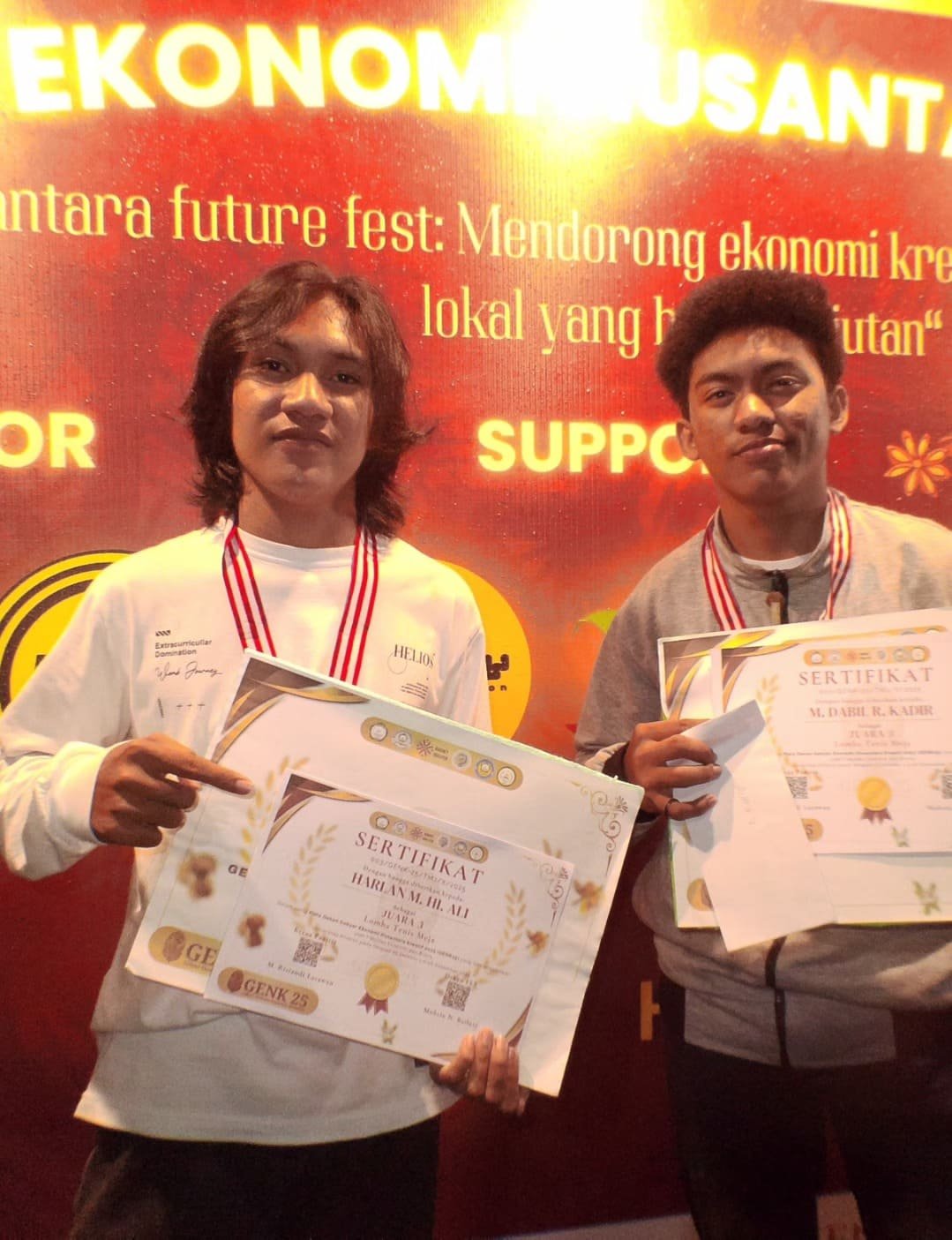 Prestasi Mahasiswa THP Unkhair, Raih Juara III Tenis Meja di Gebyar Ekonomi Nusantara Kreatif 2025