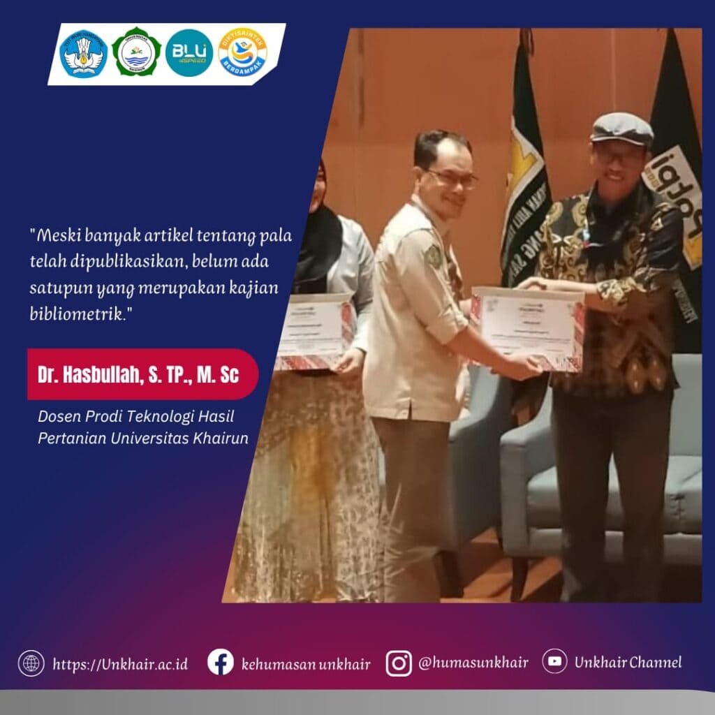 Prestasi Dosen THP, Dr. Hasbullah Raih Best Poster Presenter Konferensi Internasional